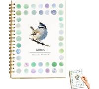 Livre d'aquarelle à colorier, ensemble de peinture facile pour scènes de la nature, pages spirales dispersées pour débutants, fournitures de loisirs créatifs, cadeau adapté à tous les passionnés
