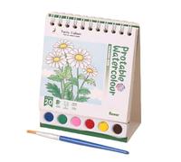 Livre d'aquarelle - Carnets de croquis à l'aquarelle | Livre de Peinture à l'eau | Kit d'artisanat aquarelle réutilisable | Avec stylo, structure verticale, activités d'avion pour enfants, tout-petits