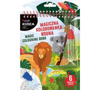 Livre d'aquarelle magique avec marqueur Safari Kidea