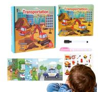 Livre d'aquarelle réutilisable - Livre de coloriage sûr pour les - Activités artistiques - Soutien créatif pour les parents à l'école à domicile et les filles - Jeu amusant de développement