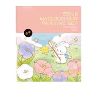 Livre d'aquarelle réutilisable - Livre de peinture de couleur de 24 pages | Livre de travail de peinture à colorier | Kit d'arts et d'artisanat avec pinceau | Jouets de pratique éducative projets