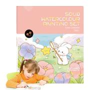 Livre D'Aquarelles Pour, Ensemble De Livres Pour Peindre Ad, Jouet Créatif Avec Pinceau, 24 Pages Projets Artistiques Pour Débutants