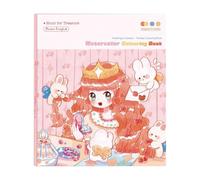 Livre d'aquarelles pour - Ensemble de peinture pour d'âge préscolaire | Kit portable pour voyage, école, maison, jardin d' à partir de 3 ans comprend livre et marque-pages