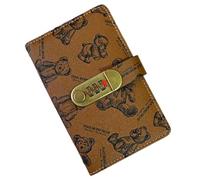 Livre d'argent avec Verrouillage par Mot de Passe en Forme d'ours, Convivial, 17,7 x 11,2 cm, Livre d'économie d'argent, Organiseur de finances domestiques, Multi-usages, pour Bill, Adultes