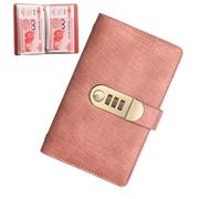 Livre d'argent - Planificateur d'économie d'argent pour voyage, organisateur budgétaire sécurisé, 100 pages, outil de suivi des dépenses, accessoire financier pour bureau 17,8 x 11 cm