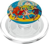 Livre d'art en étain Le Magicien d'OZ - Man Lion épouvantail Dorothy & Toto PopSockets PopGrip pour MagSafe