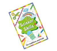 Livre d'art en papier pour tout-petits : pratique des ciseaux en toute sécurité avec motifs pour l'apprentissage précoce et le jeu en intérieur pour enfants Coupe de papier pour enfants Pratique des