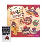 Livre d'autocollants alimentaires pour scrapbooking | Délicieux décalcomanie alimentaire, décalcomanie créative cool et tendance de dessin animé, décalcomanie amusante pour ordinateur portable