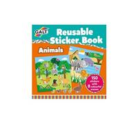 livre d'autocollants animaux réutilisables 158 pièces 21 cm