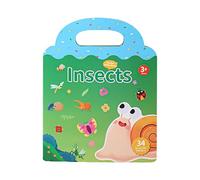 Livre d'autocollants de véhicules, livres d'autocollants réutilisables Toys | Puzzle silencieux répandable imperméable portable,Outil d'apprentissage de l'éducation précoce pour l'âge de 3 ans et plus