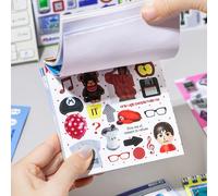 Livre d'autocollants découpés à la forme, série Souvenirs d'enfance japonais, 20 feuilles, pour DIY, scrapbooking, journal intime, album, papeterie esthétique D