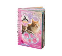 Livre d'autocollants mignons pour animaux de compagnie - 30 feuilles, 800 autocollants par style, autocollants pour chat et chien, 2 styles, autocollants de scrapbooking d'animaux mignons pour