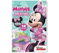 Livre d'autocollants Minnie Mouse | Livre d'activités Minnie Mouse | Mini livres de coloriage Minnie Mouse | Plus de 100 autocollants | Autocollants Disney | Sous licence officielle