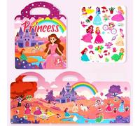 Livre D'autocollants Réutilisables Pour Enfants,Véhicules,Camion,Multi-Thèmes,Bulle,Gelée,Jouets Éducatifs D'apprentissage Pour Enfants.Princess.