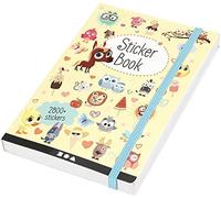 Livre d'autocollants, taille 11,5 x 17 cm, épaisseur 1,5 cm, 1 pièce, 80 pages