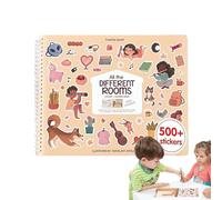 Livre D'Autocollants Tout-Petit,Plus De 500 Pages Jouets D'Activité - Livre D'Autocollants Créatif Pour - Pour Garçons Filles Avion Voiture Anniversaires Noël Vacances Fête Voyage