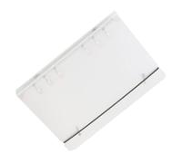 Livre d'autocollants transparents, compatibilité avec 6 anneaux, espacement des trous de 1,9 cm, couverture de classeur de journal, protecteur d'album de cartes transparent, compact et facile à