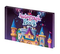 Livre d'autographes 2026 pour parc à thème Disney World ou accessoires de croisière, couverture rigide pour signatures, messages, gribouillis ou images, reliure cousue, sans bavure