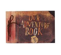 Livre d'aventure Scrapbook 40 pages 11 61x7 56 pouces Album photo fait main Vintage Kraft pour mariage anniversaire voyage carnet de souvenirs cadeau Saint Valentin fête des mères adapté à 4x6 photos