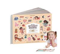 Livre De Autocollants, Plus De 500 Pages Jouets D'Activité, Livre D'Autocollants Créatif Pour, Pour Garçons Filles Avion Voiture Anniversaires Noël Vacances Fête Voyage