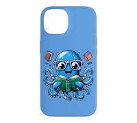 Livre de bibliothécaire Sea Ocean Giant Squid Lecture Pieuvre Coque pour iPhone 14