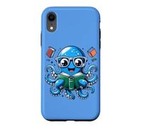 Livre de bibliothécaire Sea Ocean Giant Squid Lecture Pieuvre Coque pour iPhone XR