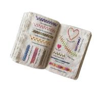 Livre De Broderie - Livre D'échantillons De Points De Broderie, Outils D'artisanat Portables | Mini Kit De Pour Femmes, Maman, Épouse, Adultes Débutants, Décoration Créative Pour La Maison, Ai