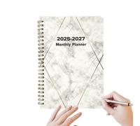 Livre de calendrier en avec onglets, planificateur de calendrier 2025-2027 | Planificateur mensuel et | Calendrier de planification en avec onglets mensuels, planificateur 2025-2027 pour l'