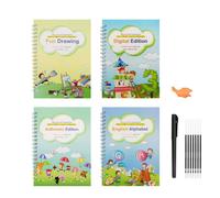 Livre De Calligraphie Pour Enfants, Portatif, Pratique, 4 Styles, Cahier Anglais, Cahier Éducatif Pour L'école