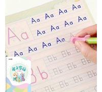Livre de calligraphie réutilisable pour écriture, dessin, Noël. Cadeau de Noël, cadeau du Nouvel An. Livre de calligraphie anglaise avec 1 stylo + 5 recharges + 1 porte-stylo. Fournitures scolaires, e