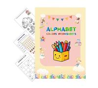 Livre De Calque De Lettres, Cahiers Réutilisables pour Apprendre L'Alphabet, Matériel D'enseignement Portable, Jeux Éducatifs Préscolaires pour
