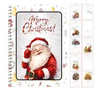 Livre de cartes cadeaux de Noël, 10 pages Noël à faire soi-même | Fun College Support de cartes cadeaux de survie pour la famille, les amis, les étudiants