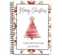 Livre de cartes de Noël, bricolage 5x7 pages Noël Habilleur de cartes-cadeaux de survie du collège, Spiral Bound Open lorsque enveloppes pour les étudiants diplômés des étudiants