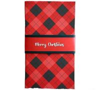 Livre de cartes de Noël fait à la main avec couverture personnalisée et emplacements pour messages, design souvenir pour cadeau de groupe et vœux de vacances de famille, amis, peut contenir quatre