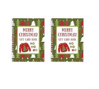 Livre de cartes de Noël personnalisable à organiser pour les vœux de vacances, couverture rigide à spirale pour des souvenirs saisonniers durables et accessibles à la maison ou au travail (2 pièces)