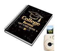 Livre de cartes de remise de diplôme | 18 x 13 cm Porte-espèces - Livre de cartes pour étudiants du secondaire et universitaire, anniversaires, diplômés et adolescents