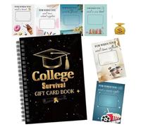 Livre de Cartes Étudiant - Guide de Survie Artisanal | Coffret Cadeau avec Cartes de Félicitations | Cadeau d'anniversaire pour lycéens, universitaires, colocataires, diplômés, adolescents