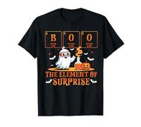 Livre de Chimie d'halloween The Element of Surprise Cute Ghost T-Shirt