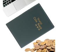 Livre de collection de pièces de monnaie, 120 poches, organiseur de pièces de monnaie, pour l'exposition du musée, la préservation de la culture, l'enseignement de l'histoire, le projet scolaire, la