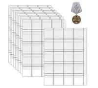 Livre de Collection de pièces de Monnaie - Étanche à la poussière - Organiseur de pièces Transparent étanche - pour bricoleurs, collectionneurs - Cadeau pour Adultes et