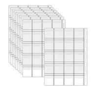 Livre De Collection De Pièces De Monnaie - Support D'album En PVC Transparent, Organisateur De Stockage De Devises Multi-poches, Vitrine Durable | Pour La Collecte De Pièces De Monnaie À Domicile, Le