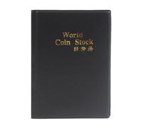 Livre de collection de pièces - porte-album portable avec poches claires, organisateur de grande capacité | Stockage de pièces de monnaie à collectionner pour les amateurs, liant numismatique, couvert