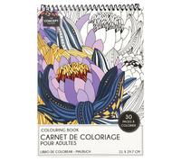 Livre de Coloriage 30 Pages ""Adulte"" 21x29cm Blanc