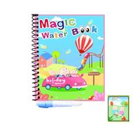Livre de coloriage à base d'eau - Livre de peinture réutilisable, bloc d'activités aquarelle | Livre de coloriage lavable, livre de dessin à l'eau, tampon de coloriage écologique, livre de coloriage r