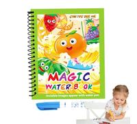 Livre de coloriage à base d'eau - Livre de peinture réutilisable, bloc d'activités aquarelle | Livre de coloriage lavable, livre de dessin à l'eau, tampon de coloriage écologique, livre de coloriage r