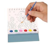 Livre de coloriage à l'eau, album aquarelle lavable avec pinceau, activités éducatives pour, livre de dessin portable pour voyage
