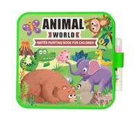 Livre de Coloriage à L'eau Montessori sans Dégâts, Nouvelle Collection Réutilisable, Ensemble de Peinture Aquarelle, Pas de Casse-tête, il Suffit D'ajouter de L'eau pour Révéler des Couleurs Vibrantes