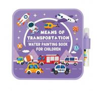 Livre de Coloriage à L'eau Montessori sans Dégâts, Nouvelle Collection Réutilisable, Ensemble de Peinture Aquarelle, Pas de Casse-tête, il Suffit D'ajouter de L'eau pour Révéler des Couleurs Vibrantes