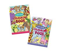 Livre de coloriage A5 facile à colorier pour enfants - Plus de 120 animaux mignons - 1 livre