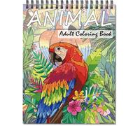 Livre de Coloriage Adulte Anti-Stress Format A4 - 30 Motifs Animaux Originaux - Relaxation et Anti-Angoisse